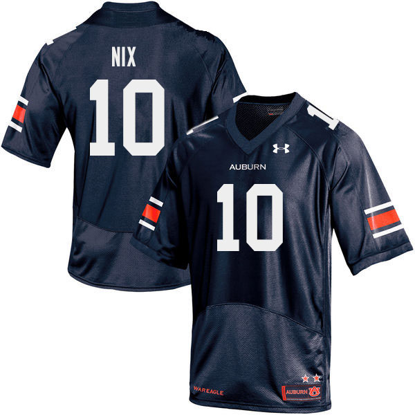 Men's Auburn Tigers #10 Bo Nix Navy 2019 College Stitched Football Jersey